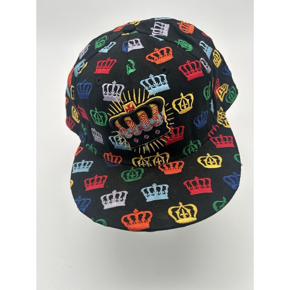 New Era 59FIFTY Crown King All Over Embroidered Fitted Hat Cap Size 8 63.5cm